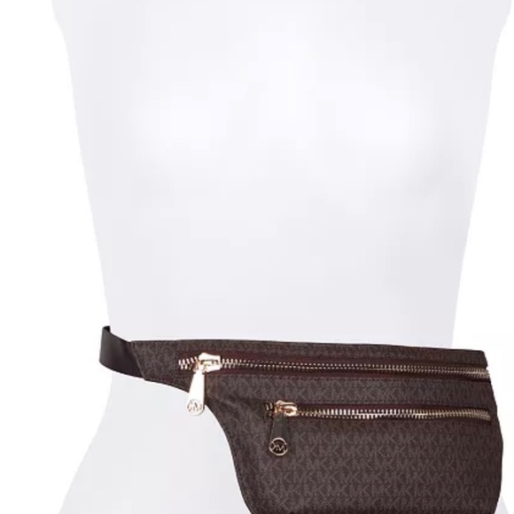 Michael Kors' belt bag in a contemporary logo-print design. - Picture 4 of 4